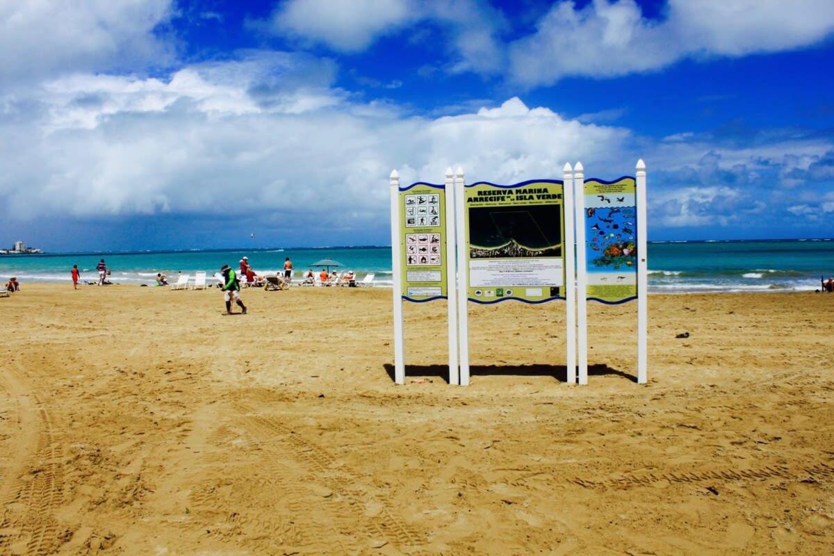 2Br Gem Ocean Front Building Isla Verde Beach Сан-Хуан Экстерьер фото